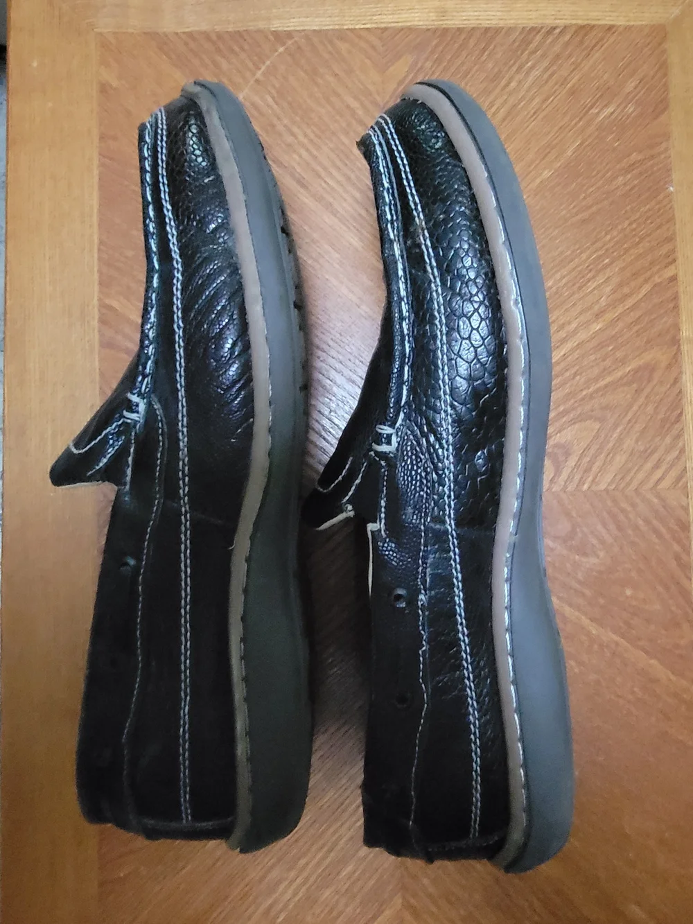 Men's Ostrich Skin Loafers With Veal Inner Lining